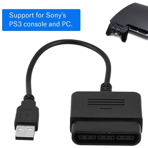 Kontrol-adapter Playstation 2 til USB til Playstation 3 og