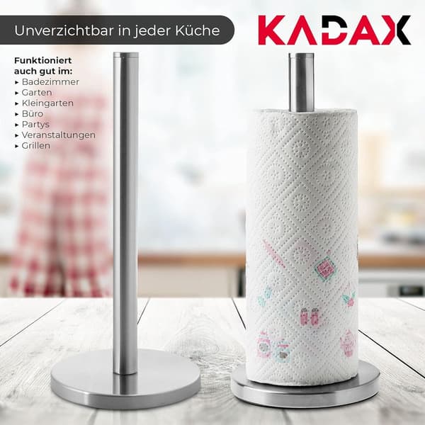 Kök rulle rack svart vertikal, rostfritt stål kök papper rack, för