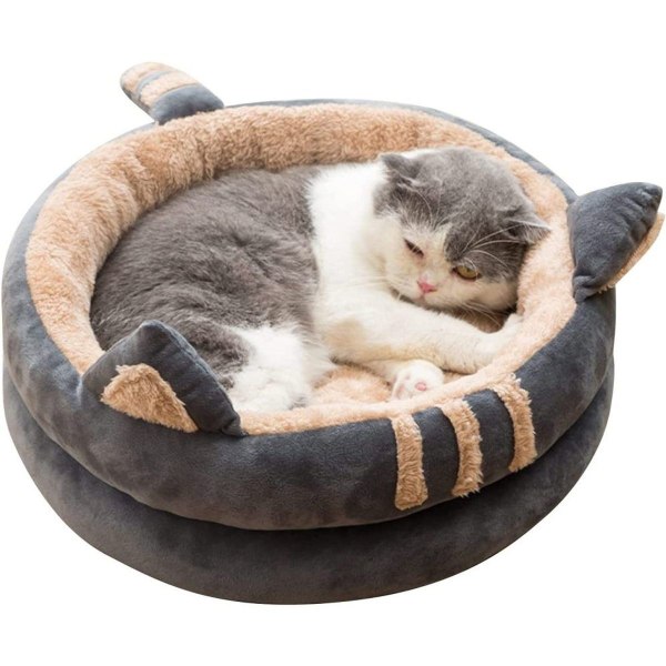 Petcute Cat Cave Cat Bed, tvättbart katttält kattkorg för katter och hundar, KLB