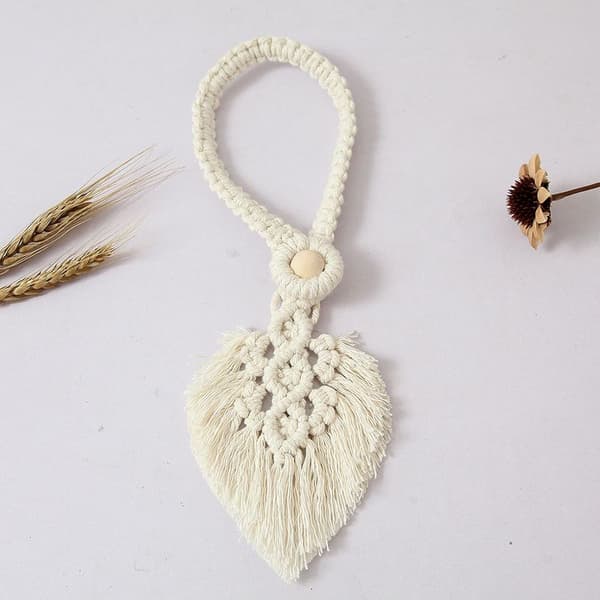 Boho Leaf Gardin Tie 2-pak Stue Soverom Innredning