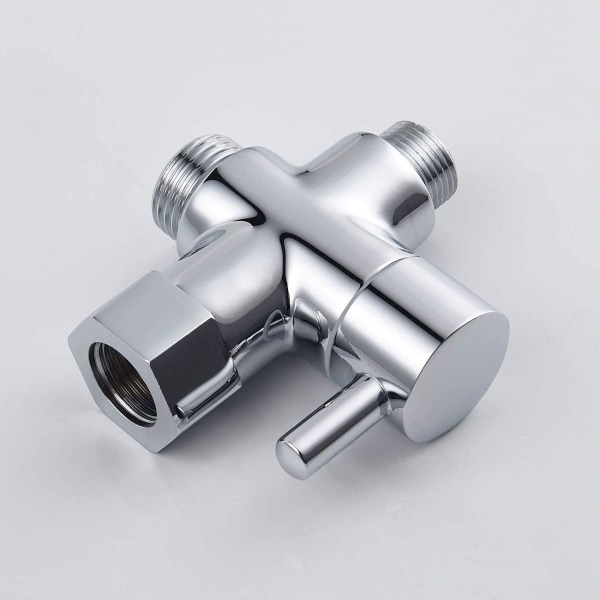 3-vägsventil solid mässing 3/8\"-12/17 T-adapter avledningsventil för toalett,ve