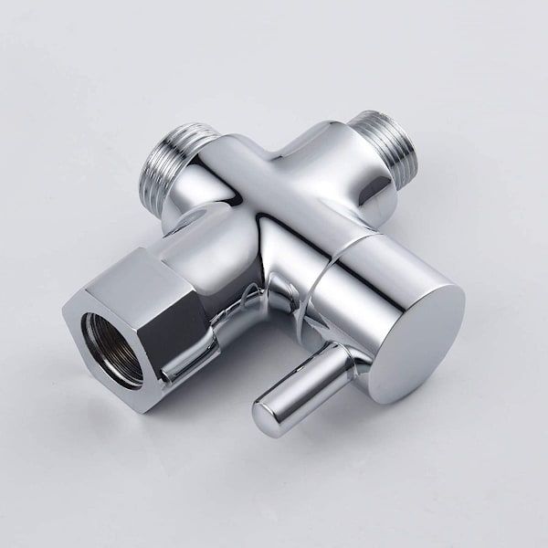 3-veis ventil solid messing 3/8\"-12/17 T-adapter avledningsventil for toalett,ve