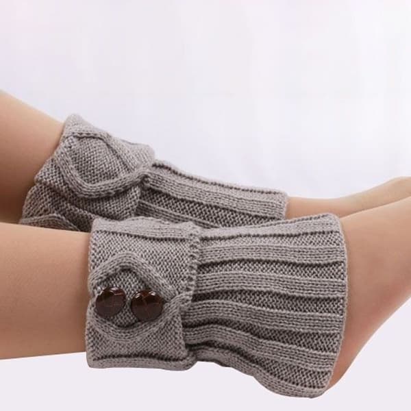 Par Varm Vinter Stickad Boot Cuff Strumpor Kort Ben Combo 3 KLB