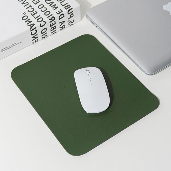 Læder Musemåtte til Bærbar Computer Personlighed Design Grøn