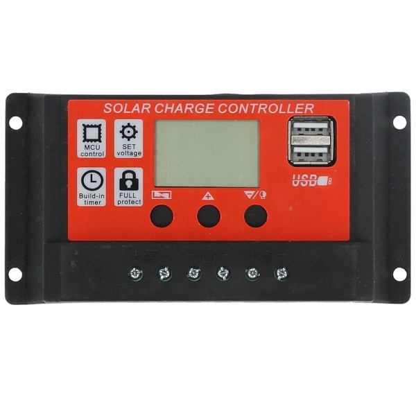 20A 12V 24V PWM Solcelle Controller Intelligent LCD Oplader KLB