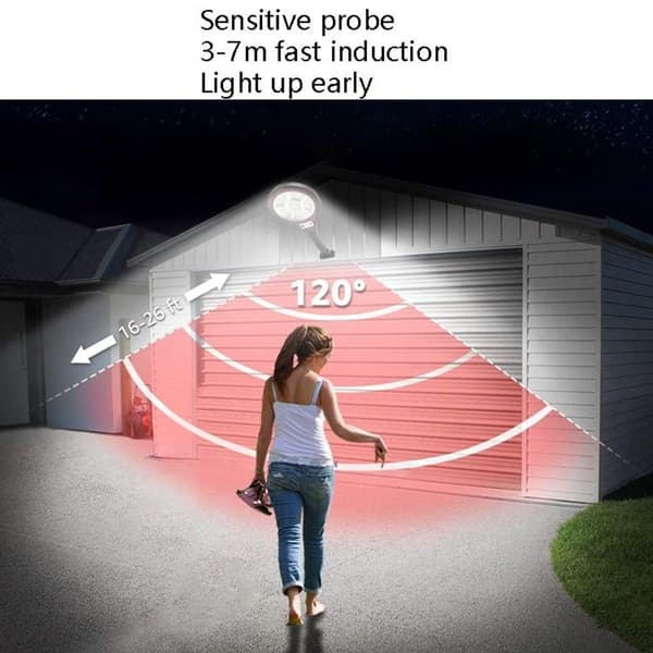 TG-TY10 Utendørs solcelle vegglampe menneskelig kroppssensor I