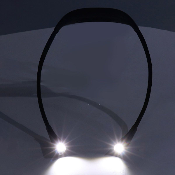 Halsboklampa USB Uppladdningsbar Bärbar LED Halshängare KLB
