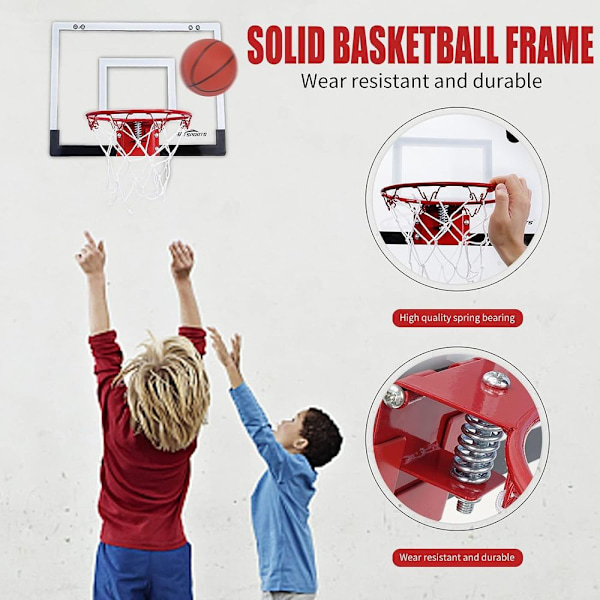 Minibasketballkurv for barn, basketballkurv for døren