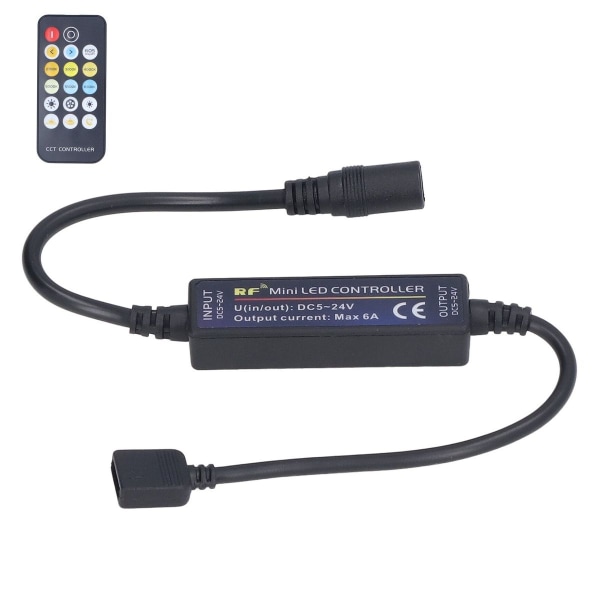 Mini RF Dimmer Controll LED Fargetemperaturkontroller 17 KLB