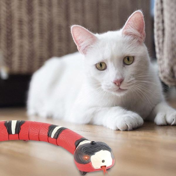 Elektrisk ormsleksak, realistisk simulering ormsleksak katt KLB