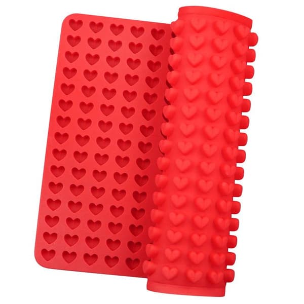 Mini halvkule (1 cm) silikon bakeunderlag, bakeform mini hundekeks, bakeunderlag KLB