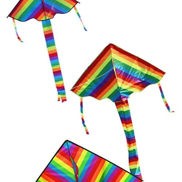 Enkel linje drage, regnbue stripe drage for barn over 6 år KLB