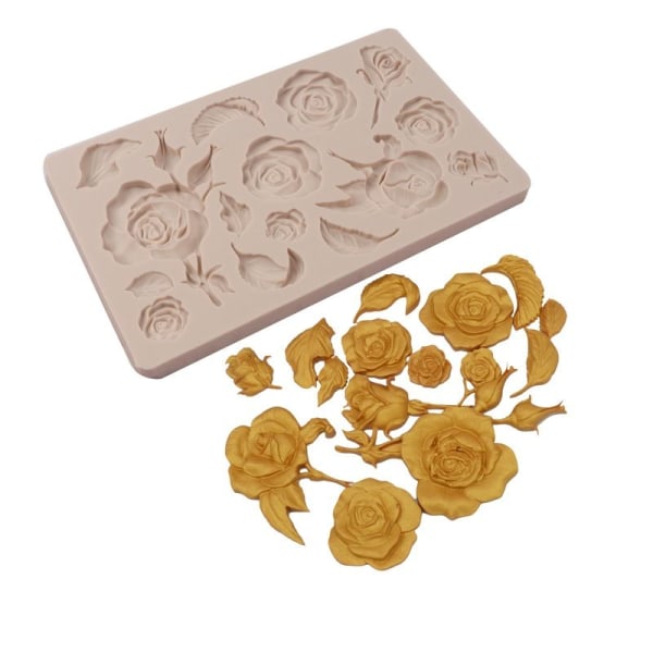 Muggbrett 20*12.5*1cm Duftende roser kakeform