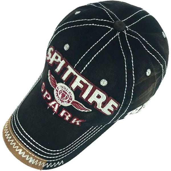 Vintage Baseball Cap Miehet Spark Letters Cap Snapback Hip Hop Flat Cap Retro Hat Ulkoilulajit Aakkoset Kirjonta Cap F-