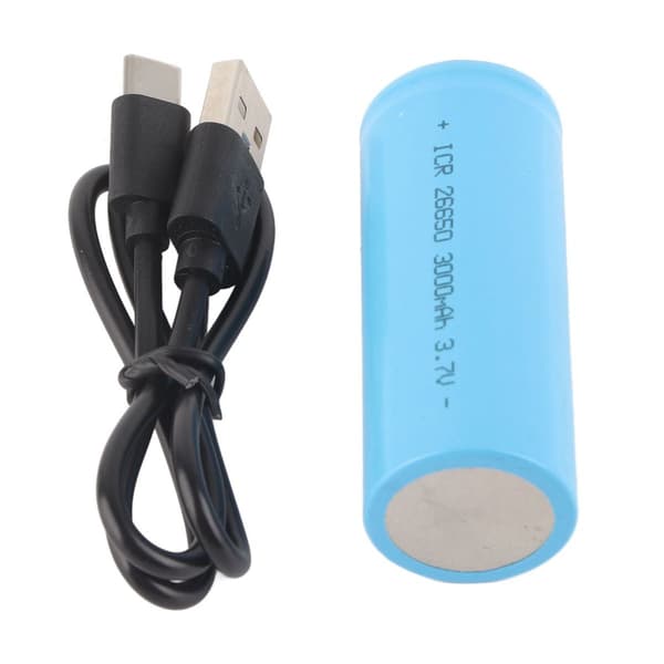 Taskulamppu USB ladattava IP65 vedenpitävä 3000 mAh KLB
