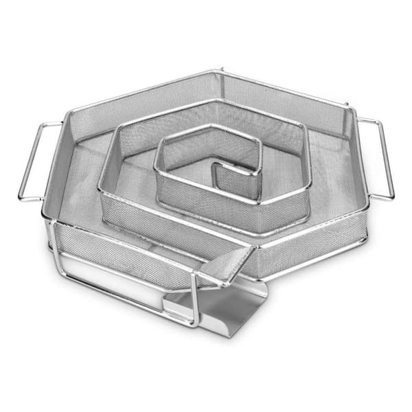 Koldrøgsgenerator i rustfrit stål - 21x18x5cm - spiralskåret økonomiild KLB
