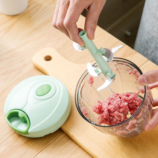 Manuel madhakker, ledningshakker, hvidløgshakker, piskeris og smoothieblender, 750 ml BPA-fri