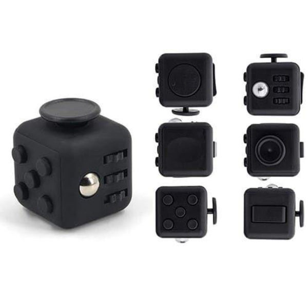 Fidget Cube - stressiä lievittävä musta malli