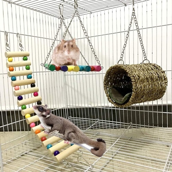 Hamsterleksaker, 3-pack leksaker för papegojor eller hundar. KLB