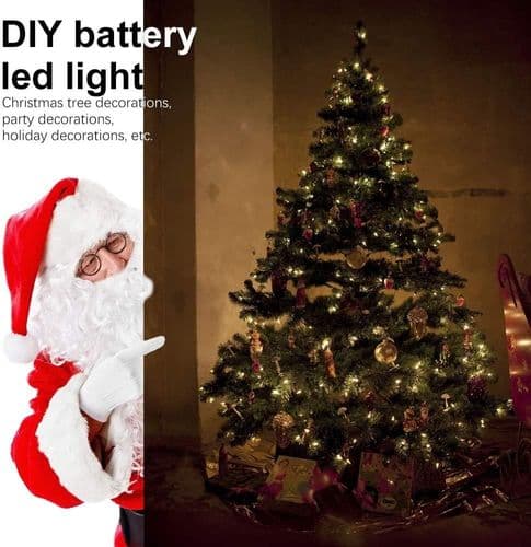 2-pack LED-ljusslingor 10 m 100 8 lägen belysning utomhus tråd