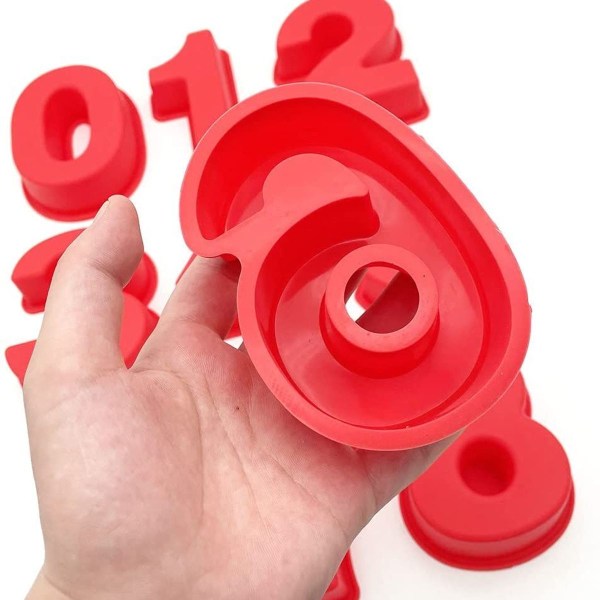 10 tuuman 9-osainen suuri numeromuotit leivontamuotit numero 7 KLB
