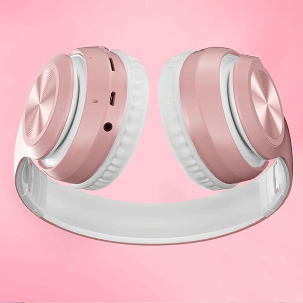 Bluetooth-hodetelefoner over øret, trådløse hodetelefoner med mikrofon, HiFi stereo,