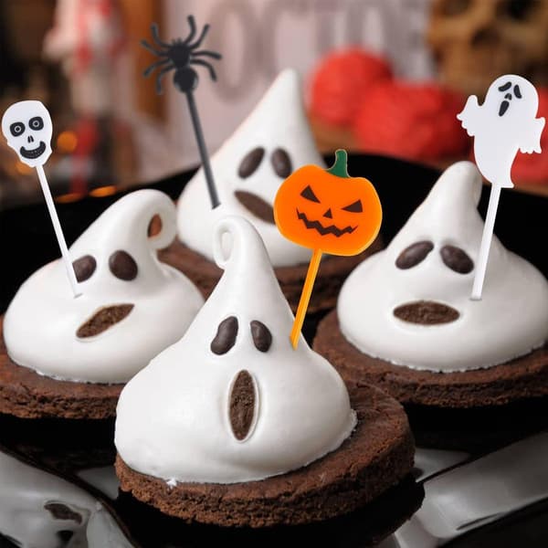 förpackningar (10 pinnar per förpackning) plast Halloween tandpetare KLB