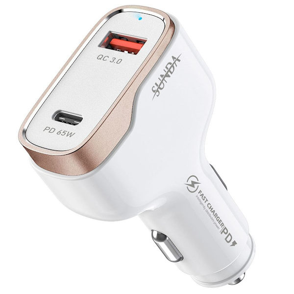 Bil laddare USB C, 83W 12V bil mobiltelefon laddare QC 3.0 + Typ C PD KLB