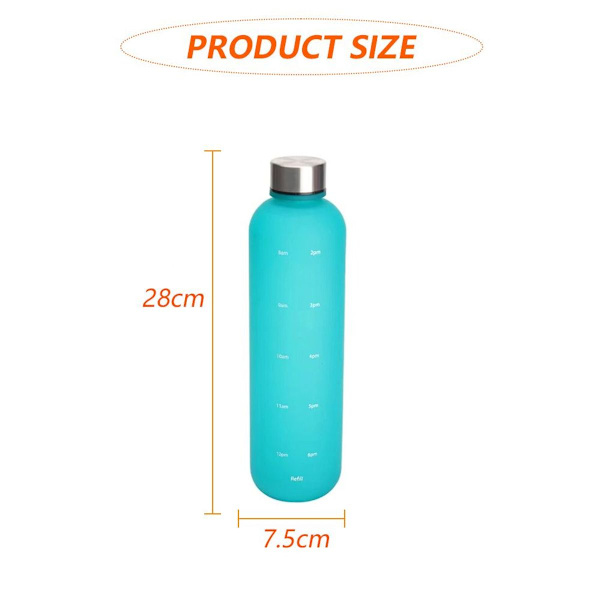 1000 ml:n uudelleenkäytettävä Tritan-vesipullo, sininen KLB