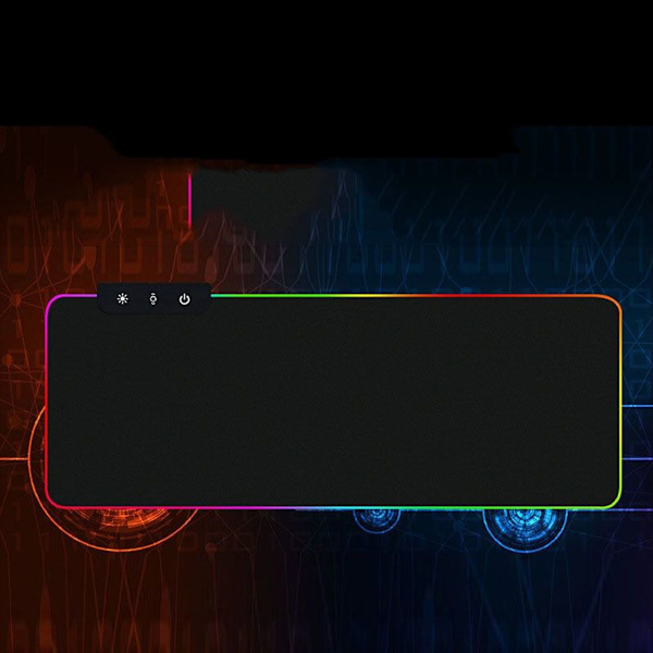 RGB Gaming Musematte LED Myk Ekstra Stor Musematte (800x300mm)