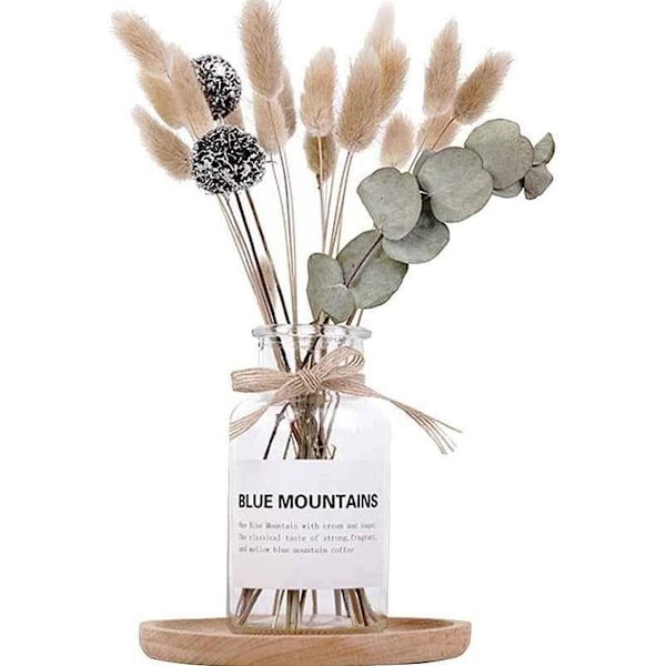 Torkade blommor Vas Kit Vete Bordsdekoration Foto Rekvisita Heminredning