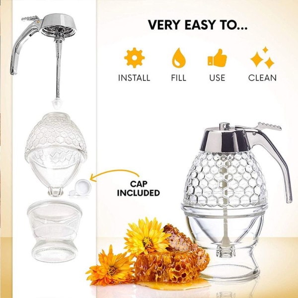 200 ml Akryl Honung Sirap Dispenser