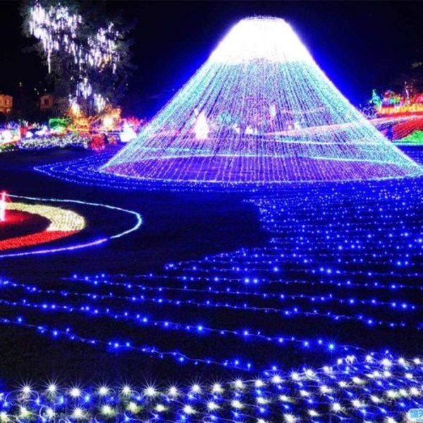 1000 LED-lampor 100m ljusslinga, juldekoration, strömdriven med 8 lägen &