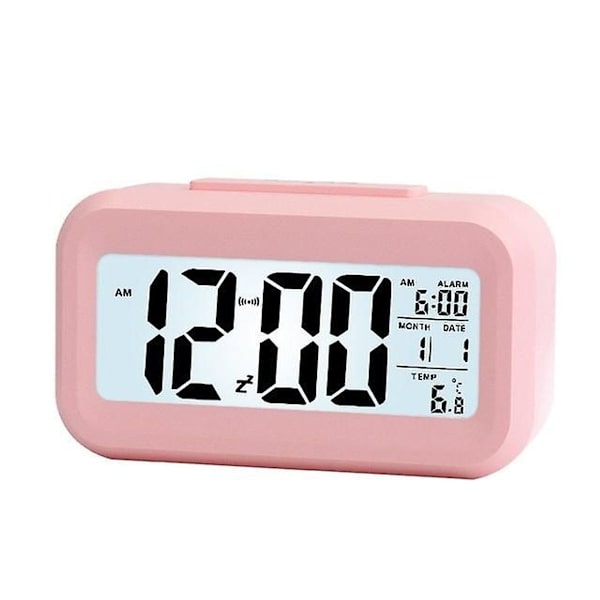 LED Digital Väggklocka - Bakgrundsbelysning, Snooze, Elektronisk Bordsur