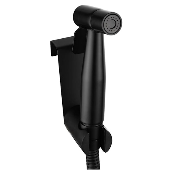 Rustfrit Baby Ble Baby Ble Sprayer i Rustfrit Stål + 1,5 Slange + Montering, Toilet Bidet Tilbehør til Badeværelse til Kæledyrshygienisk Rengøring, Mat Sort KLB