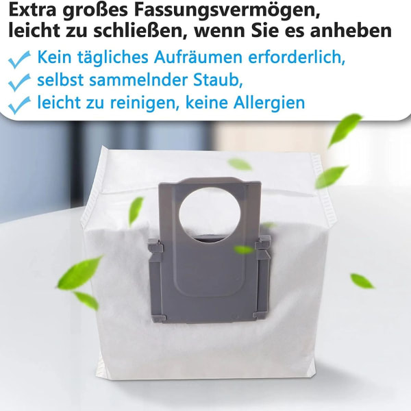 6 pölysäiliön keräyspussia Roborock-pölynimurin lisävarusteisiin