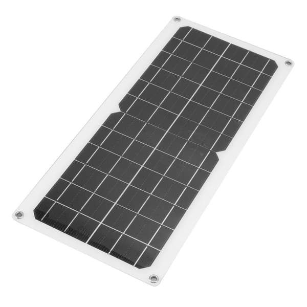10W solcellepanel 43,5x20cm vanntett USB-utgang lett KLB