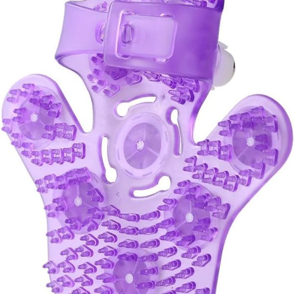 Anself 2 st Palmformade massagehandskar Kroppsmassager Massager med KLB
