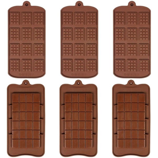 Pakke med non-stick silikone chokoladeforme