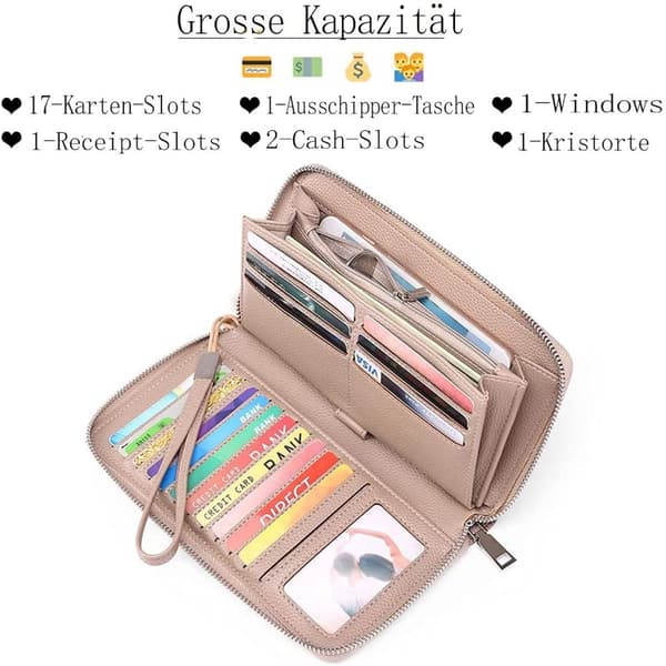 Damplånbok i läder med stor kapacitet, KLB