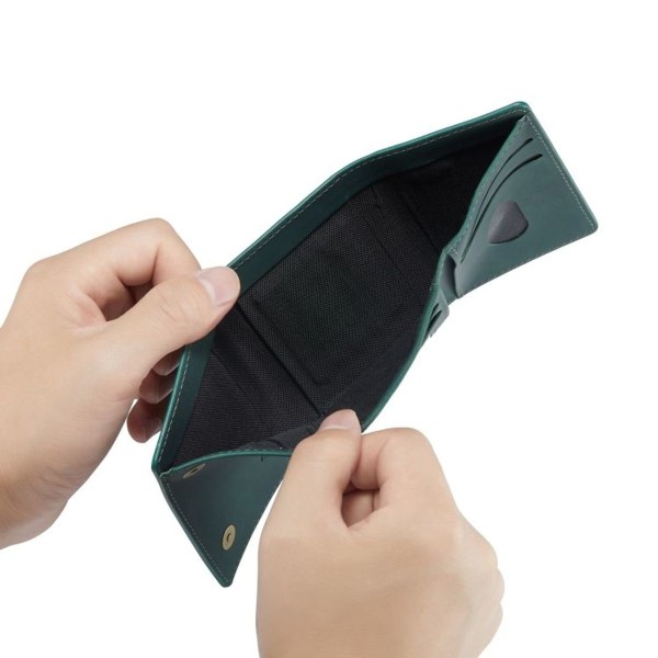 M1 Series Magnetic Tri-Fold lommebok (grønn)