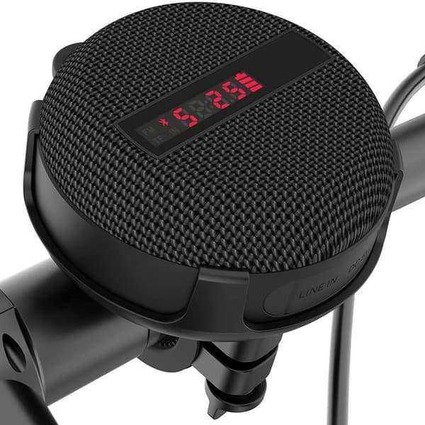 Pyörän Bluetooth-kaiutin, nopeusmittari, akun taso ja