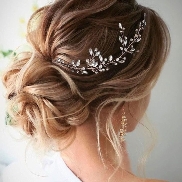 Bridal Hair Vine: Silver Rhinestone Accessories