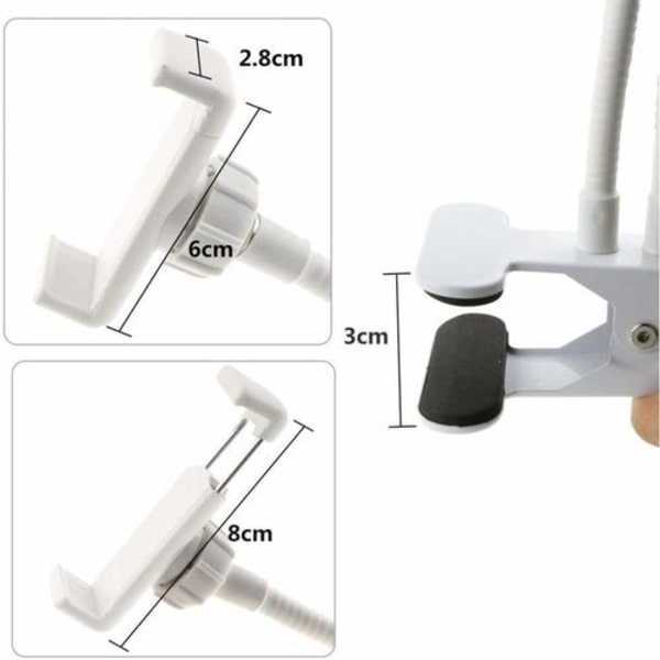 LED selfie-lys med mobilholder, 3 lystilstande og 10 lysstyrkeniveauer LED
