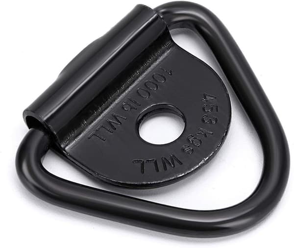 Lastankare, 5-pack Svart Stål V-Ring Bult, Lastrep Bult På