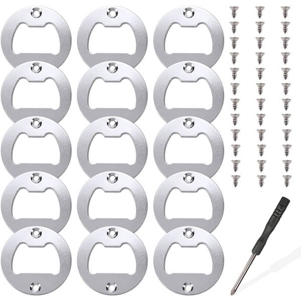 15 set flasköppnare insatser, flasköppnare metall insats delar kit, hartsgjutningsformar, hartsöppnare, DIY-tillbehör