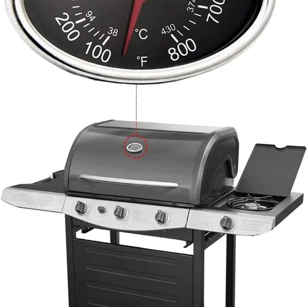 3\" Ovns Termometer Rustfritt Stål Termometer for Gassgrill Reservedeler
