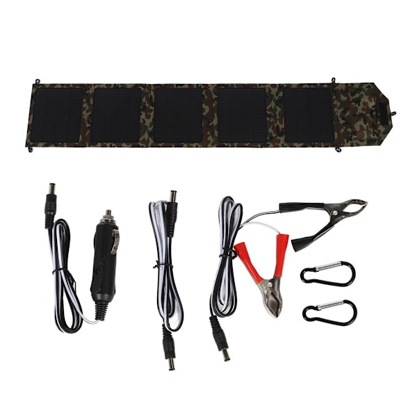 50W kannettava taitettava aurinkopaneelilaturi 2 USB-portilla KLB