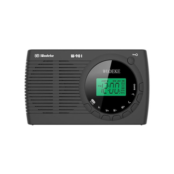 Lille radio batteridrevet FM/AM/SW, mini bærbar radio lommeradio med