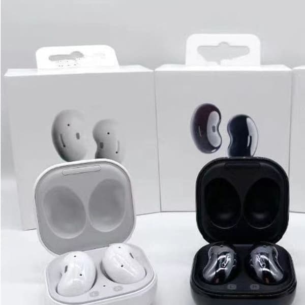 Svart/hvite trådløse ørepropper Bluetooth In-Ear True Cordless Black